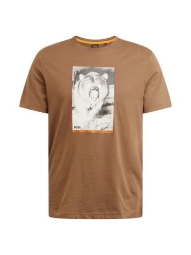 BOSS Bluser & t-shirts 'Wilds'  brun / grå / hvid