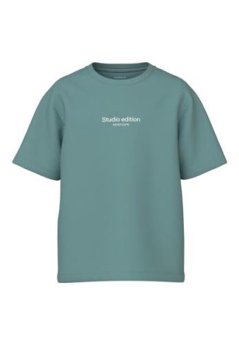 NAME IT Shirts 'BRODY'  pastelblå / hvid