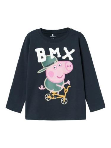 NAME IT Shirts 'JONIN PEPPAPIG'  safir / grøn / lys pink / hvid