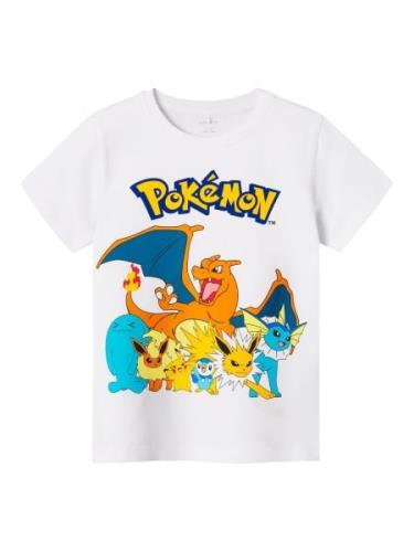 NAME IT Shirts 'Pokemon'  navy / gul / orange / hvid