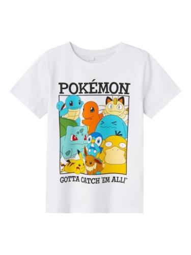 NAME IT Shirts 'Pokémon'  lyseblå / gul / orange / hvid