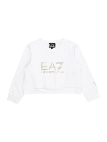 EA7 Emporio Armani Sweatshirt 'FELPA'  sennep / hvid
