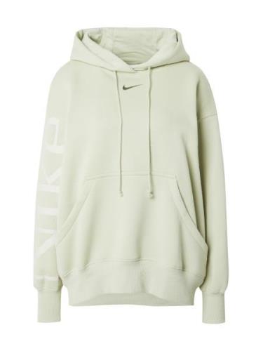 Nike Sportswear Sweatshirt 'Phoenix Fleece'  pastelgrøn / hvid