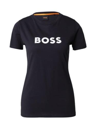 BOSS Shirts 'Elogo 5'  sort / hvid