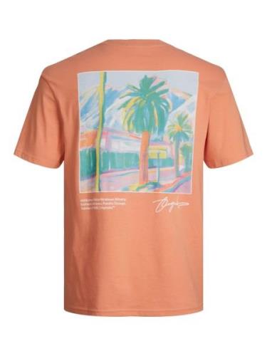 JACK & JONES Bluser & t-shirts 'Aruba Landscape'  grøn / orange / lyse...