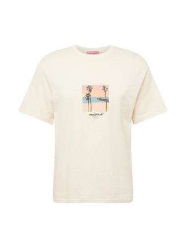 JACK & JONES Bluser & t-shirts 'ARUBA'  creme / lyseblå / laks / sort