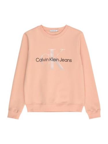 Calvin Klein Jeans Sweatshirt  pudder / sort / sølv