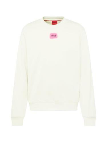 HUGO Sweatshirt 'Diragol212'  pink / sort / hvid