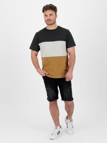 Alife and Kickin Bluser & t-shirts 'BenAK'  karamel / sort / uldhvid