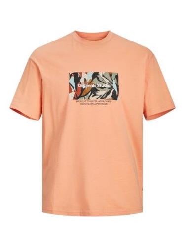 JACK & JONES Bluser & t-shirts 'SEQUOIA'  gul / taupe / orange / sort ...