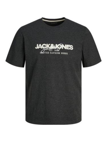 JACK & JONES Bluser & t-shirts 'JJALVIS'  sort / hvid