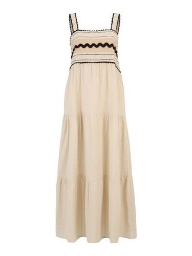 Only Petite Sommerkjole 'ONLFILUCA'  beige / lysebeige / sort