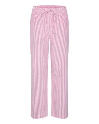 SAINT TROPEZ Bukser 'Elmiko'  lys pink / hvid