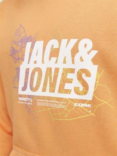 Jack & Jones Junior Sweatshirt 'Map'  gul / lyselilla / mørkeorange / ...