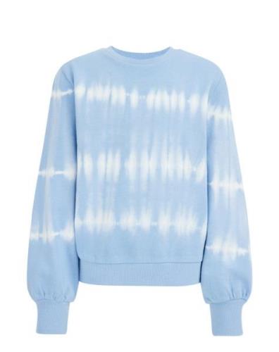 WE Fashion Sweatshirt  lyseblå / hvid