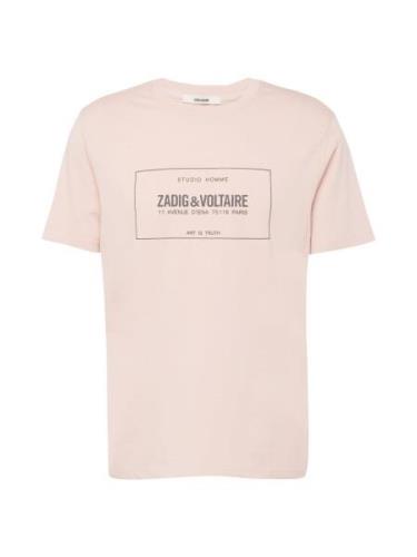 Zadig & Voltaire Bluser & t-shirts 'BLASON GUM'  lyserød / sort