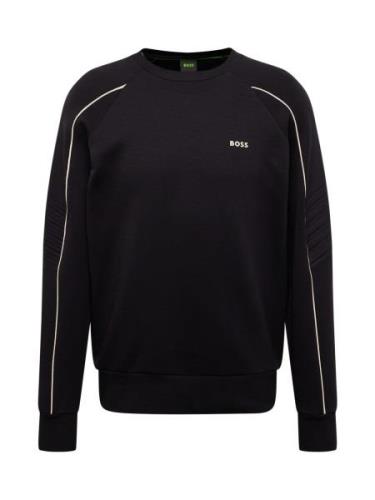 BOSS Sweatshirt 'Salbo 1'  sort / hvid