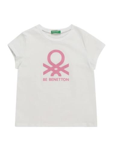 UNITED COLORS OF BENETTON Bluser & t-shirts  lys rød / hvid
