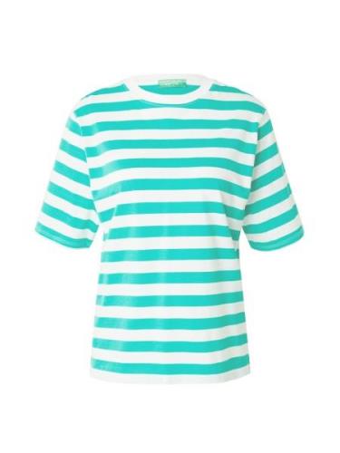 UNITED COLORS OF BENETTON Shirts  turkis / hvid