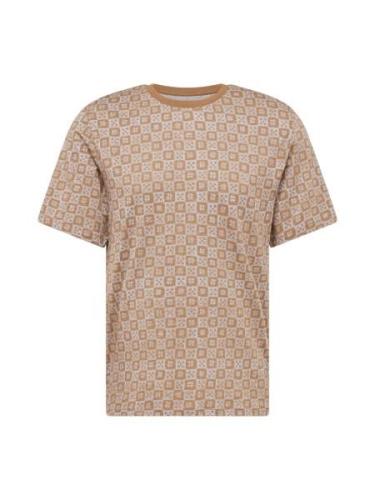 JACK & JONES Bluser & t-shirts 'LINCOLN'  brun / grå
