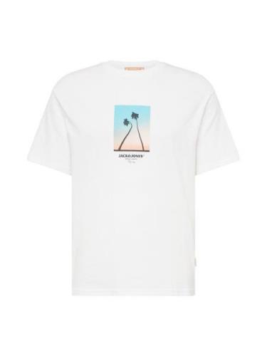 JACK & JONES Bluser & t-shirts 'ARUBA'  lyseblå / lyseorange / sort / ...