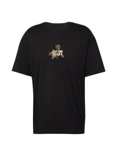 JACK & JONES Bluser & t-shirts 'JJPRAIA'  beige / gylden gul / sort