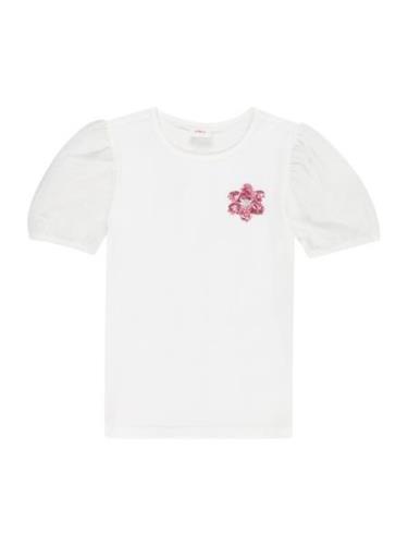 s.Oliver Bluser & t-shirts  sølvgrå / lys pink / hvid