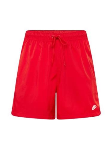 Nike Sportswear Bukser 'CLUB'  rød / hvid