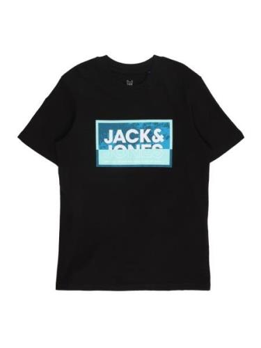 Jack & Jones Junior Shirts 'JCOLOGAN'  blå / turkis / sort / hvid