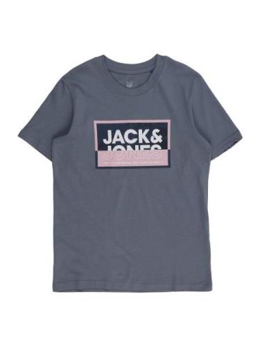 Jack & Jones Junior Shirts 'JCOLOGAN'  marin / røgblå / lyserød / hvid