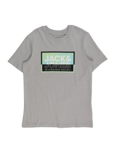 Jack & Jones Junior Shirts 'JCOLOGAN'  lyseblå / grå / lysegrøn / sort