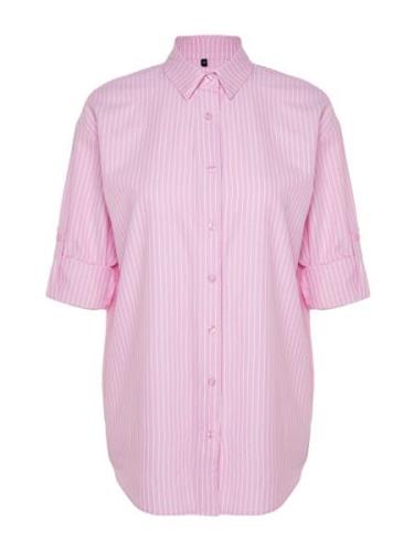 Trendyol Bluse  pink / offwhite