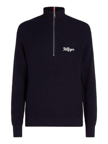 TOMMY HILFIGER Pullover  blå / hvid