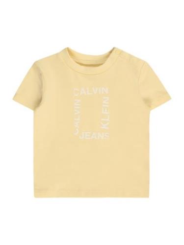 Calvin Klein Jeans Shirts  pastelgul / hvid