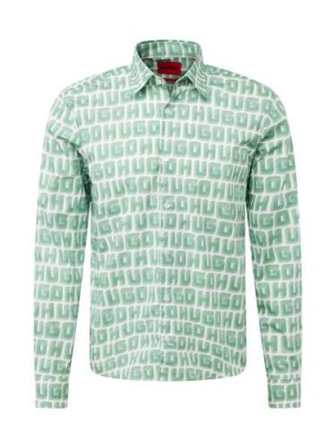 HUGO Skjorte 'Ermo'  mint / pastelgrøn / offwhite