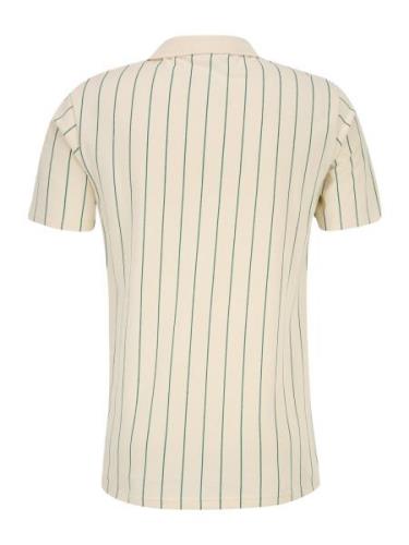 FILA Bluser & t-shirts 'LUCKENWALDE'  creme / mørkeblå / grøn / rød