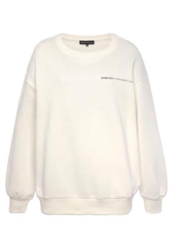 FRENCH CONNECTION Sweatshirt  sort / offwhite