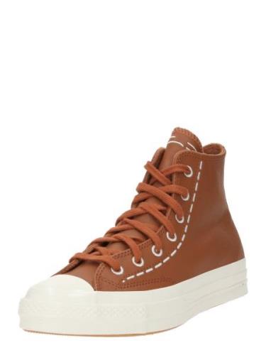 CONVERSE Sneaker high 'CHUCK 70'  creme / brun
