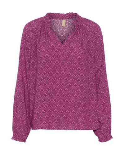 CULTURE Bluse 'Safi Bello'  pitaya / magenta