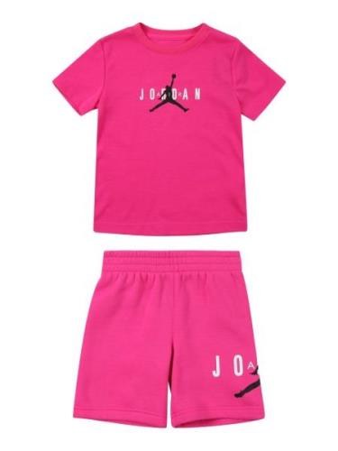 Jordan Sæt  pink / sort / hvid