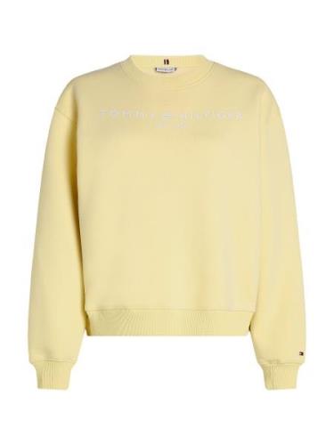 TOMMY HILFIGER Sweatshirt  lysegul / hvid