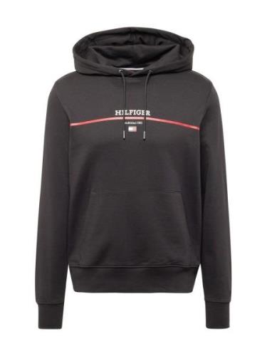 TOMMY HILFIGER Sweatshirt  rød / sort / hvid