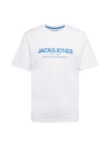 JACK & JONES Bluser & t-shirts 'JJALVIS'  blå / lyseblå / hvid