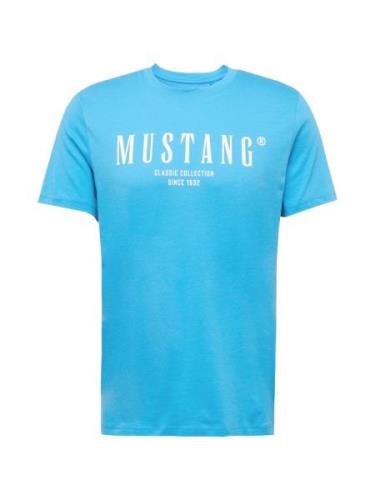 MUSTANG Bluser & t-shirts 'Austin'  azur / hvid