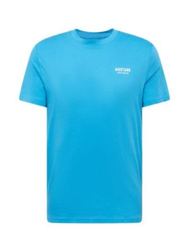 MUSTANG Bluser & t-shirts 'AUSTIN'  blå / hvid