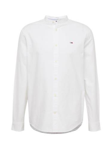 Tommy Jeans Skjorte 'MAO'  natblå / rød / hvid