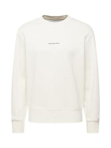 Calvin Klein Jeans Sweatshirt 'CITY GRID MAP'  mørkegrå / sort / uldhv...