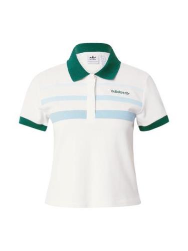 ADIDAS ORIGINALS Shirts '80s'  lyseblå / smaragd / hvid