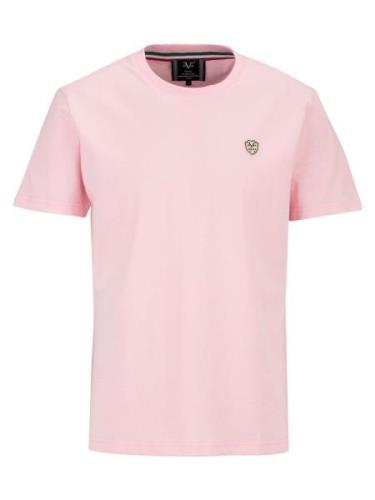 19V69 ITALIA Bluser & t-shirts 'Rafael Bas'  lyserød / sort