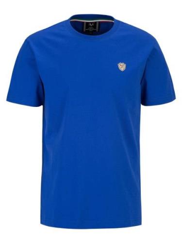 19V69 ITALIA Bluser & t-shirts 'Rafael Bas'  blå / sort / hvid